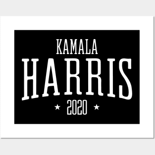 Kamala Harris Presidential race 2020 cool logo with white text Posters and Art